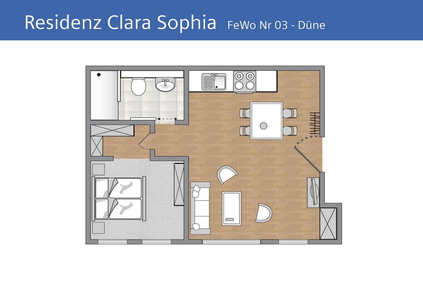 Ferienwohnung Duene In Der Residenz Clara Sophia Binz Esterno foto